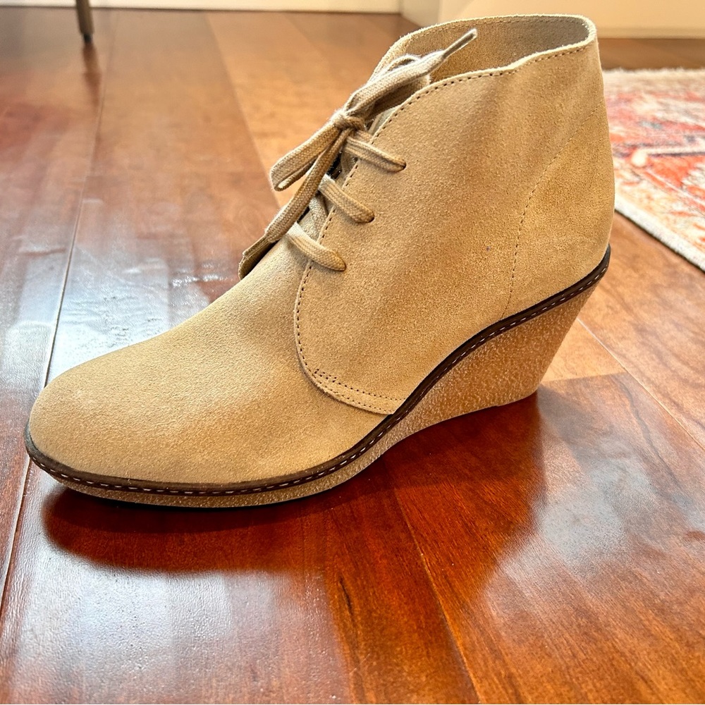 J.Crew MacAlister wedge boots, Size 9